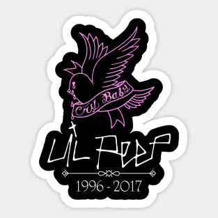 Lil-Peep Rapper Cry baby Hell Boy Sticker